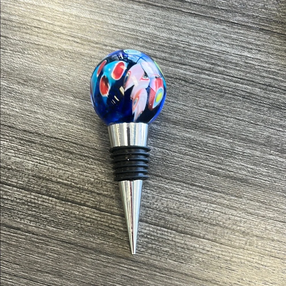 Colorful Glass Wine Stopper